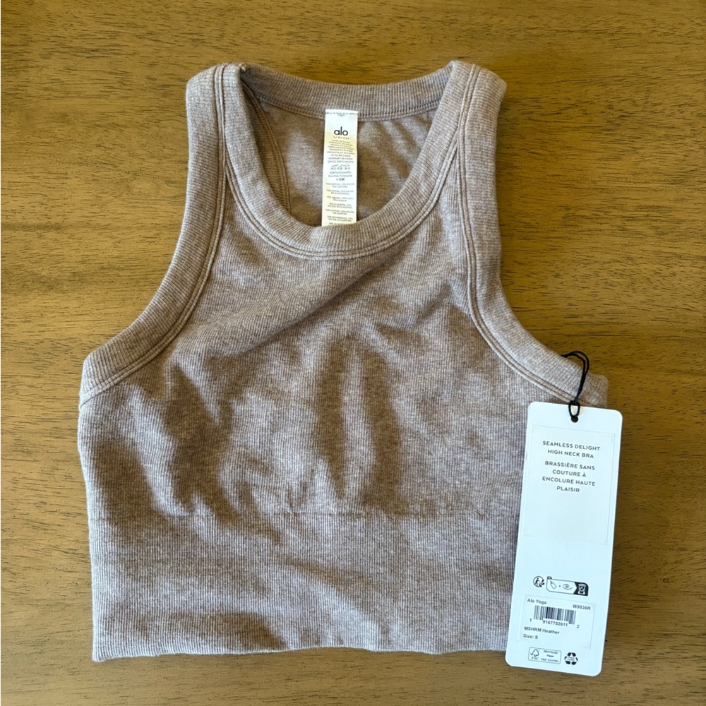 Alo Seamless Delight High Neck Bra - NWT - Small